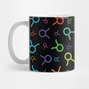 Pattern Taurus Zodiac Sign Horoscope Astrology Symbol Black Mug